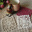 Aspire 4 Inches 10 pieces / set Beige and White Square Handmade Cup Crochet Cotton Lace Table Placemats Doilies