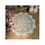Aspire 16 Inch 4pc Beige Handmade Round Flower Crochet Cotton Lace Table Placemats