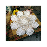 Aspire 24 inches Pure Hand-Crocheted Crochet Lace Knit Line Garden Decoration Shade Round Tablecloths