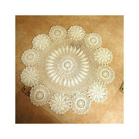Aspire 28" 32" 36" 1pc Handmade Round Flower Crochet Cotton Lace Table Placemats Sofa Doilies Value
