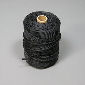 Douglas 10337 Lacing Cord 3mm Black Braided Polyethylene, 500' Spool