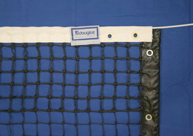 Douglas 30060 TN-28DM Tennis Net, 3.5mm Double Mesh with Polyester Web Headband