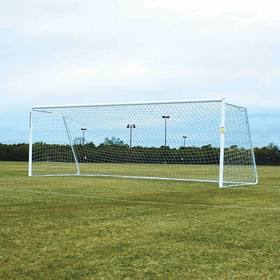 Douglas 37800 PRO Portable Soccer Goals, 4&#8243; Round Aluminum, Official Size with 5mm Nets