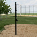 Douglas 65200 VBS-3 SQ Outdoor Power Volleyball System, 3″ SQ Steel, Black