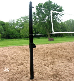 Douglas 65250 VBS-3.5 SQ Outdoor Power Volleyball System, 3.5&#8243; SQ Steel, Black