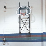 Draper Upward-Folding Wall Mounted Basketball Backstop