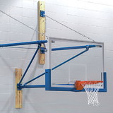 Draper Mounted Backstops With Direct Goal Attachment, Stationary Wall