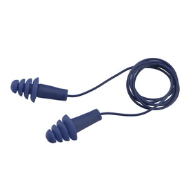 Elvex Deltuplus EP-416 Quattro Metal Detectable Cord And Metal Detectable Reusable Ear Plugs