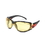 Elvex Deltuplus Go-Specs Goggle-Like Foam Lined Eyewear In Amber/Clear/Grey Supercoat Anti-Fog Lens
