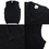 TOPTIE 5 Pack Unisex V-Neck Sleeveless Sweater Cotton Pullover Kids School Vest Uniforms, Black