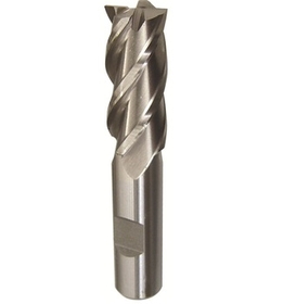 Drill America BRCF346 1&quot; X 7/8&quot; HSS 4 Flute Single End End Mill