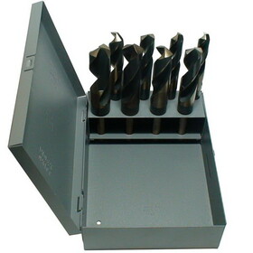 Drill America kfd3f1008-set 8 Piece 3-Flat Black And Gold Contractor Drill Set (9/16 - 1 X 1/16Ths)