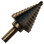 Drill America STE5 #5 HSS BLACK &amp; GOLD STEP DRILL BIT (1/4 - 1-3/8 BY 1/8)