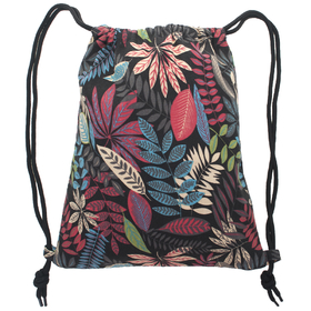 Print Drawstring Backpack Cinch Sack Storage Bag for Women Girls Beach Travel Hiking, 5 Styles