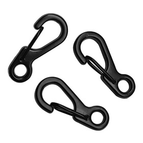 GOGO EDC Mini Spring Snap Hook Carabiner Clips - Tiny Spring Loaded Key Hooks for Paracord, Outdoor Camping Backpack Accessories