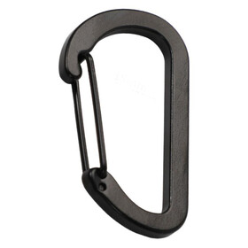 GOGO D-Shaped Aluminum Alloy Spring Snap Hooks Black Carabiner Clips, 4 Sizes Keychain Clips with Max Static Load 35lbs/44lbs/53lbs/68lbs for Keys Bags Outdoor Gear