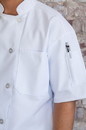 DayStar 900 Short Sleeve Chef Coat Chest Pocket  & Sleeve Pocket