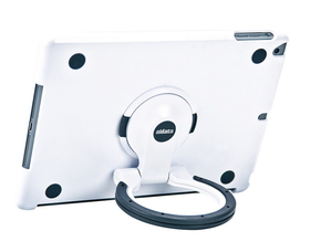 Aidata White iPad Air Stand, (White/Black Ring) for iPad Air