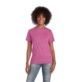 Delta Apparel 14600L Adult Snow Heather Semi-Fitted Tee