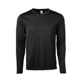 Soffe 1538MU Adult Long Sleeve V-Neck Tee - Made in USA