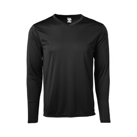 Soffe 1538MU Adult Long Sleeve V-Neck Tee - Made in USA