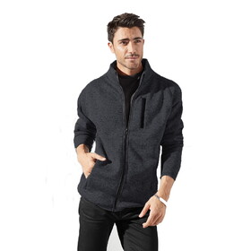 Custom Burnside 3901 Men's Sweater Knit Fleece Jacket