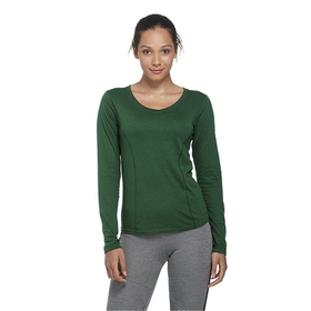Delta Apparel 56535L 30/1's Ladies Performance Long Sleeve Tee