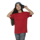 Delta Apparel 65359 Youth 30/1's Short Sleeve Performance Retail Fit Tee