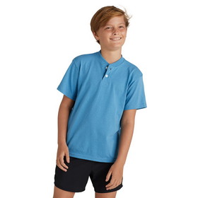 Soffe B206 Youth 2-Button 50/50 Henley
