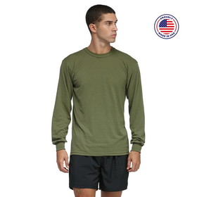 Soffe M290 Adult 50/50 Long Sleeve Tee - Made in the USA
