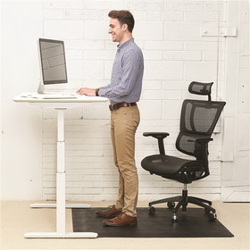 Deflecto Ergonomic Sit Stand&#174; Chair Mat for Multi-Surface