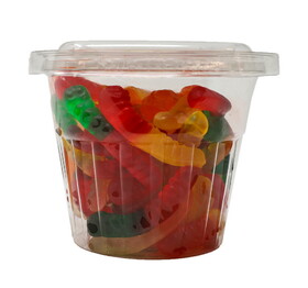 Prepack Assorted Gummi Worms 12/8oz, 057812
