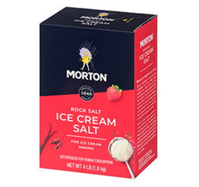 Morton Salt Ice Cream Salt 8/4lb, 100155