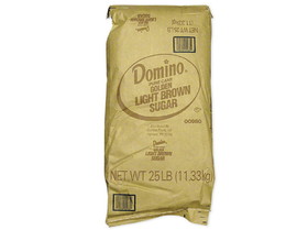 Domino Light Brown Sugar 25lb, 116054