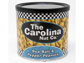 Carolina Nut Sea Salt & Pepper Peanuts 6/12oz, 316370