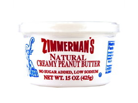 Zimmerman's Natural Peanut Butter 12/15oz, 436080