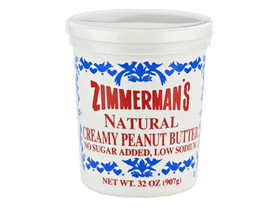 Zimmerman's Natural Peanut Butter 6/32oz, 436085