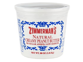 Zimmerman's Natural Peanut Butter 6/5lb, 436090