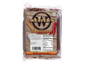 Weaver's 7&quot; Hot Beef Sticks 150 ct. 2/2.5lb, 507085
