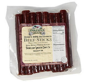 Stoltzfus Meats Honey BBQ Seasoned Beef Sticks 8/1.25lb, 507505