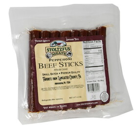 Stoltzfus Meats Pepperoni Beef Sticks 20/4.5oz, 507540
