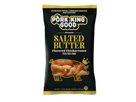 Pork King Good Salted Butter Flavored Pork Rinds 12/1.75oz, 536405