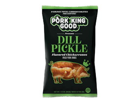 Pork King Good Dill Pickle Flavored Pork Rinds 12/1.75oz, 536408