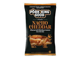 Pork King Good Nacho Cheddar Flavored Pork Rinds 12/1.75oz, 536411