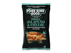 Pork King Good Smoky Jalapeno & Cheese Flavored Pork Rinds 12/1.75oz, 536426