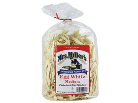 Mrs. Miller's Egg White Medium Noodles, No Cholesterol 6/16oz, 571056