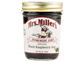 Mrs. Miller's Seedless Black Raspberry Jam 12/9oz, 571402