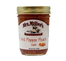 Mrs. Miller's Hot Pepper Peach Jam 12/9oz, 571447