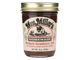 Mrs. Miller's No Sugar Rhubarb-Strawberry Jam 12/8oz, 571519
