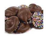 Asher's Milk Chocolate Nonpareils with Multi-colored Seeds 8lb, 601370